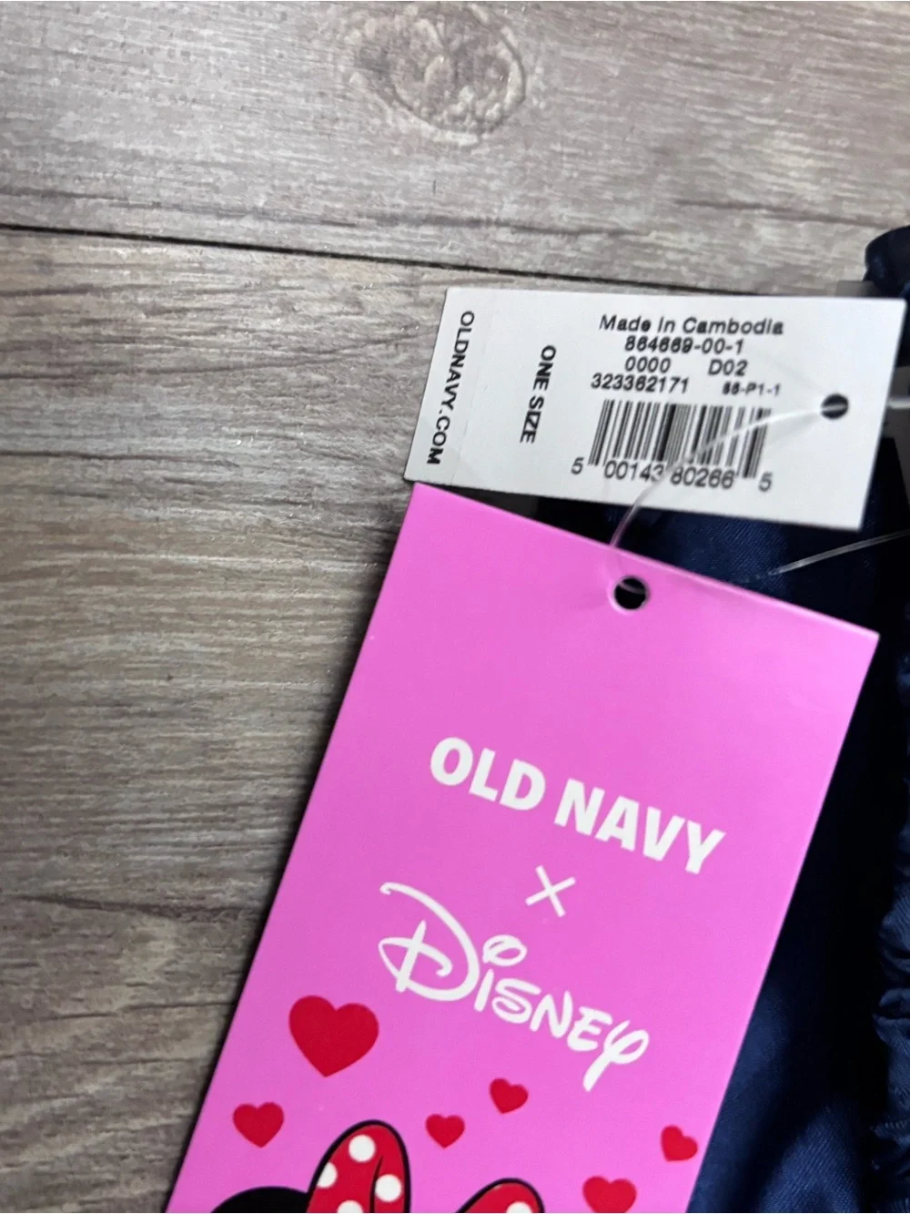 Old Navy Navy Minnie Mouse Heart Ruffle Sleep Mask
